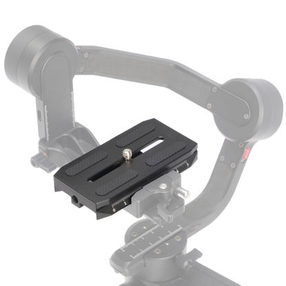 Picture of Fotga Camera Quick Release Mount Plate for Zhiyun Crane 2 3 LAB Weebill 2 3 Weebill-S Gimbal Stabilizer,Compatible with Manfrotto 501HDV 503HDV 701HDV MH055M0-Q5 Tripod Ball Head