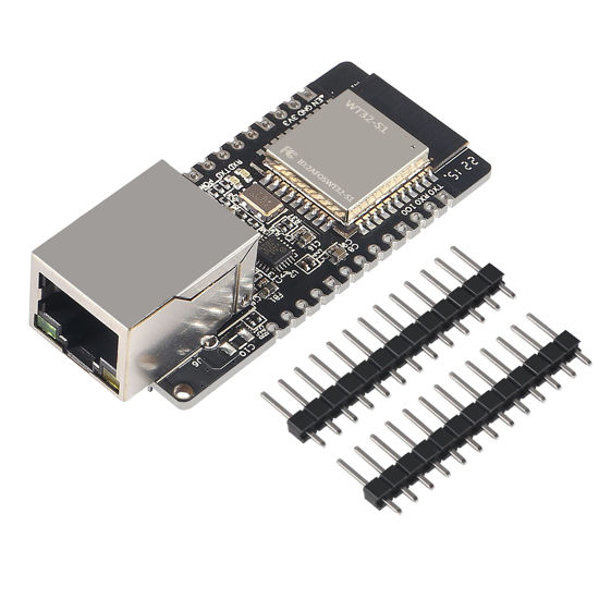 Picture of DWEII WT32-ETH01 ESP32 Module Ethernet WiFi Bluetooth Development Board WT32-ETH01 Embedded Serial Port to Ethernet Converter Serial to WiFi&Bluetooth MCU Module Pack of 1