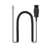 Picture of HIS Adapter Cable Compatible with Plantronics QD Headset to Avaya J100, 1600, 9600 IP Phones: 1608 1616 9608 9610 9611 9620 9621 9630 9640 9641 9650 9670