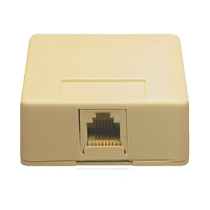 Picture of I C C IC625SB6IV SURFACE MOUNT JACK, 6P6C, IVORY