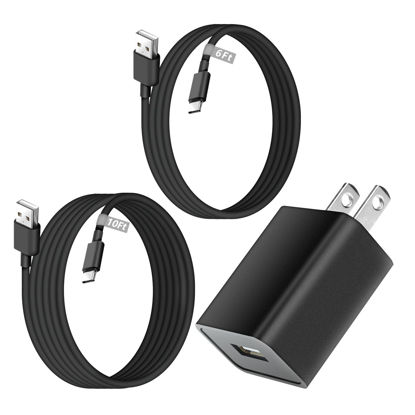 Picture of Charger for Kindle Fire Tablets with 6FT&10FT USB C Cord Fit for Fire HD 7 8 10 Plus/Kids/Kids Pro, Amazon Fire Max 11(13th-2023 Release), Kindle Paperwhite 11th, Kindle Scribe