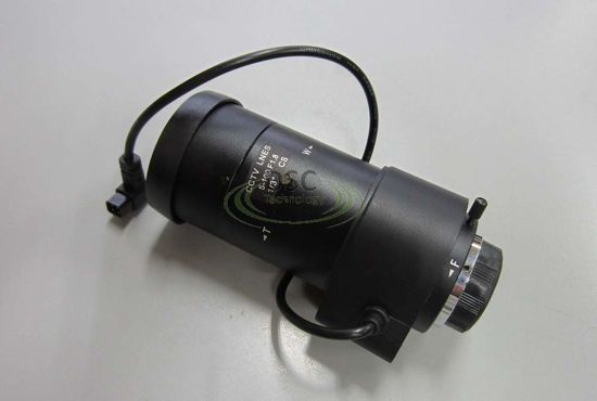 Picture of CCTV video camera lens, varifocal, 5-100MM, auto-iris DC