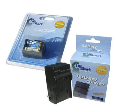 Picture of Canon BP-808 Digital Camcorder Batteries and Charger Replacement (Decoded, 890mAh, 7.4V, Li-ion) - Compatible with Canon FS21, XA10, VIXIA HF G20, VIXIA HF G10, VIXIA HF S100, FS200, FS100, HF200