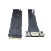 Picture of JMT M.2 NVMe M Key to Oculink 4i / SFF8611 Extension Cable PCIe4.0 X4 Gen3 4 Compatible with T10 / SAS-4 SFF-8612 (25cm)