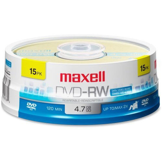 Picture of Maxell 2x DVD-RW Media - 4.7GB - 15 Pack