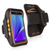 Picture of BoxWave Case Compatible with Sony Walkman (NW-ZX707) - JogBrite Sports Armband, High Visibility Safety Light LED Runners Armband - Bold Orange