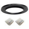 Picture of 52mm Lens to 72mm Camera Lens Adapter 52mm to 72mm Step Up Ring Adapter Ring for All Brands of UV ND CPL, with Premium Lens Wiping Cloth 2 Pack(52mm-72mm)