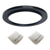 Picture of 58mm Lens to 72mm Camera Lens Adapter 58mm to 72mm Step Up Ring Adapter Ring for All Brands of UV ND CPL, with Premium Lens Wiping Cloth 2 Pack (58mm-72mm)