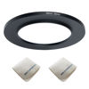 Picture of 58mm Lens to 82mm Camera Lens Adapter 58mm to 82mm Step Up Ring Adapter Ring for All Brands of UV ND CPL, with Premium Lens Wiping Cloth 2 Pack (58mm-82mm)