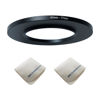 Picture of 43mm Lens to 77mm Camera Lens Adapter 43mm to 77mm Step Up Ring Adapter Ring for All Brands of UV ND CPL, Comes with 2 Packs of high-end Lens Wiping Cloth (43-77mm)