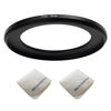 Picture of 77mm Lens to 55mm Camera Lens Adapter 77mm to 55mm Step Down Ring Adapter Ring for All Brands of UV ND CPL, with Premium Lens Wiping Cloth 2 Pack (77mm-55mm)