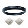 Picture of 37mm Lens to 43mm Camera Lens Adapter 37mm to 43mm Step Up Ring Adapter Ring for All Brands of UV ND CPL, with Premium Lens Wiping Cloth 2 Pack (37mm-43mm)