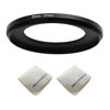 Picture of 55mm Lens to 37mm Camera Lens Adapter 55mm to 37mm Step Down Ring Adapter Ring for All Brands of UV ND CPL, with Premium Lens Wiping Cloth 2 Pack (55mm-37mm)