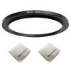 Picture of 62mm Lens to 77mm Camera Lens Adapter 62mm to 77mm Step Up Ring Adapter Ring for All Brands of UV ND CPL, with Premium Lens Wiping Cloth 2 Pack (62mm-72mm)