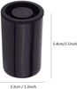 Picture of 35mm Caliber Plastic Film Canisters with caps -10pc (Black)