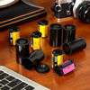 Picture of 35mm Caliber Plastic Film Canisters with caps -10pc (Black)