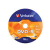 Picture of Verbatim DVD-R Blank Discs AZO Dye 4.7GB 16X Recordable Disc - 10 Pack Wrap Silver