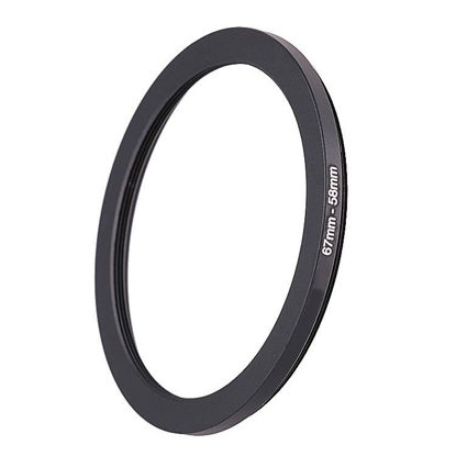 Picture of 67mm Lens to 58mm Camera Lens Adapter,67mm to 58mm Filter Step-Down Ring Adapter Ring,Compatible with All 58mm UV,CPL,ND,Lens Hood,Threaded Lens ect.