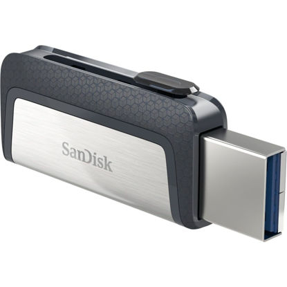 Picture of SanDisk 32GB Ultra Dual Drive USB Type-C - USB-C, USB 3.1 - SDDDC2-032G-G46, Black, Silver