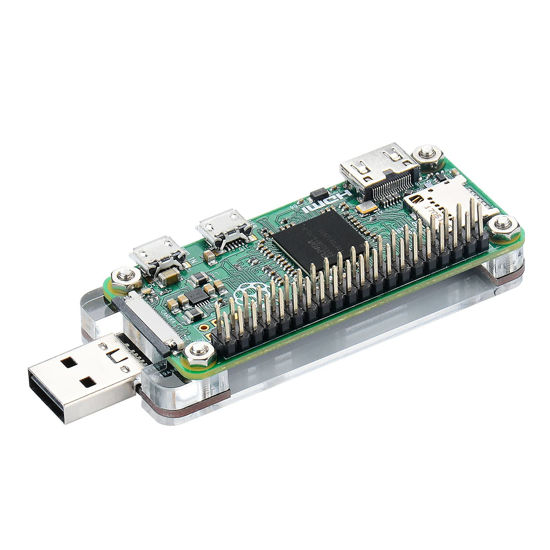 Picture of GeeekPi USB Dongle Expansion Board with Case for Raspberry Pi Zero/Zero W/Zero 2/Zero W 2, Both Front & Back Side Can Be Inserted