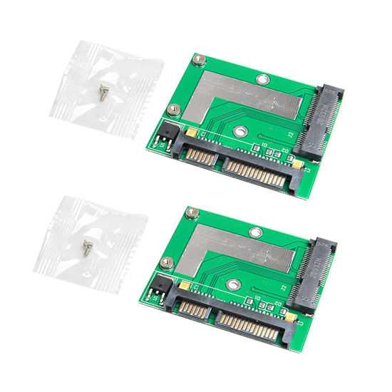 Picture of Acxico 2Pcs Mini PCIE MSATA SSD to 2.5'' SATA 6.0GPS Adapter Converter Card Module Board