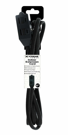 Picture of XTREME XWS81003BK XTREME 6FT Fabric EXT Cord