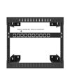 Picture of Jingchengmei 12 Port/Way/Hole Hinged Patch Panel - 1U 19" Rack Mount D-Type Connectors - Audio with Hinged Side (H1U12D, Black)