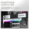 Picture of upHere 5V Addressable RGB White Graphics Card GPU Brace Support Video Card Sag Holder,Built-in 5V ARGB Strip,Adjustable Length and Height Support,G276WTARGB