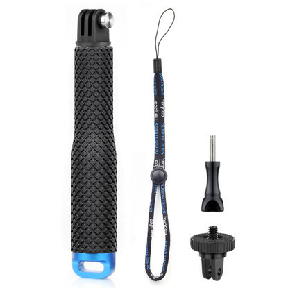 Picture of GEPULY 7''-23''Waterproof Pole Selfie Stick Pocket Size Underwater Handle Grip Monopod Allumium for Gopro Hero Session Max Insta360 AKASO DJI OSMO Digital Cameras