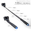 Picture of GEPULY 7''-23''Waterproof Pole Selfie Stick Pocket Size Underwater Handle Grip Monopod Allumium for Gopro Hero Session Max Insta360 AKASO DJI OSMO Digital Cameras