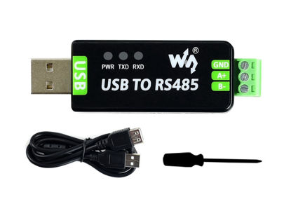 Picture of Waveshare USB to RS485 Converter with Protection Circuits, Compatible with TVs