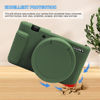 Picture of Easy Hood Camera Case for Sony ZV-1 ZV1 ZV 1 Vlog Camera, Camera Cover Body Skin with Removable Lens Cover Buttons Prompts Anti-Scratch Slim Fit Soft Silicone Protective DSLR Camera Case Green