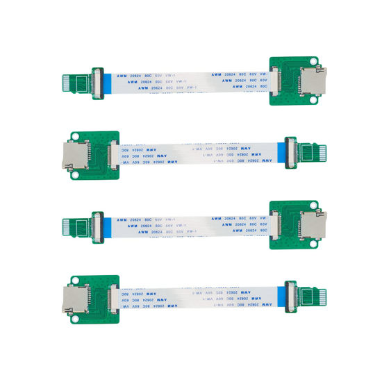 Picture of UCTRONICS Micro SD to Micro SD Card Male to Female Flexible Extender, 15cm/5.9in Micro SD Card Extension Cable Adapter Compatible with Raspberry Pi, Arduino, and 3D Printer, 4 Pack