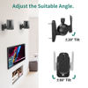 Picture of HomeMount Speaker Wall Mount Brackets - Surround Speaker Wall Mounts Kit, Bookshelf Speaker Wall Screws Mounts, Hold up to 8 lbs, 2 Pack, Black