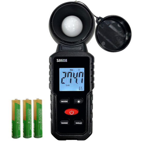 Picture of Digital Illuminance Meter Light Meter 20Lux to 200,000Lux Meter/18,500FC,Luxmeter for Photography Grow Plants Led Photometer Lighting Intensity Brightness Measurement