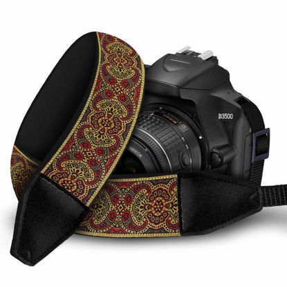 Picture of Art Tribute Camera Strap For Photographers Padded Universal Fit Neck Shoulder & Crossbody Strap Quick Release For DSLR/SLR/Mirrorless Canon Nikon Sony Olympus Compatible Great Gift for Photographers