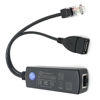 Picture of DSLRKIT Active PoE Splitter 48V to 5V 2.4A USB Type A Female 802.3af Power Over Ethernet