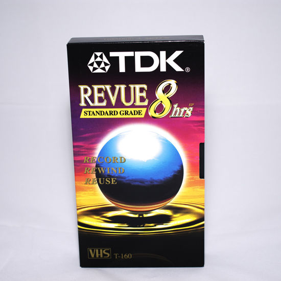 Picture of TDK Standard Grade VHS Videotape Cassette, 8 Hours, Each (TDK38030) Category: VCRs and VCR Accessories