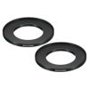 Picture of PATIKIL 43mm-67mm Metal Step Up Ring, 2 Pack Camera Lens Filter Adapter Ring Aluminum Filter Adapter Ring for Camera Lenses Hood, Black