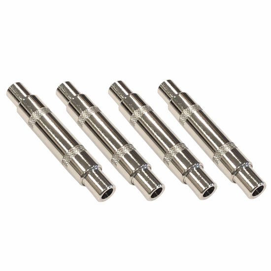 Picture of (4) Pack of 6.3 mm 1/4 1/4" Mono Female to Female Coupler Gender Changer Extender Plug