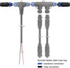 Picture of NMEA 2000 (N2K) Pair Male Female Terminators Kit for Lowrance Simrad B&G Navico & Garmin Networks, Marine Grade Male/Female Terminator with 5Pin M12 Thread IP67 Waterproof