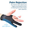 Picture of MMOBIEL Digital Drawing Glove - Artist Glove for Drawing Tablet, Paper Sketching etc. - Palm Rejection 3-Layer - Two Fingers Digital Drawing Glove Right and Left Hand - 2 Pack - Size Medium - Model B