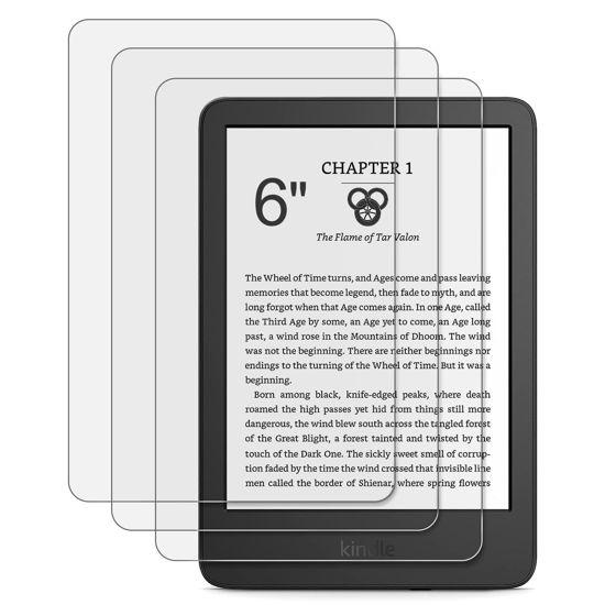 Picture of CoBak 3 Pack Anti-Glare Matte Screen Protector for 6" Kindle 11th Generation 2022 Released, Kobo Nia, and PocketBook - High Clarity, Fingerprint Resistance, Anti-Bubble PET Film