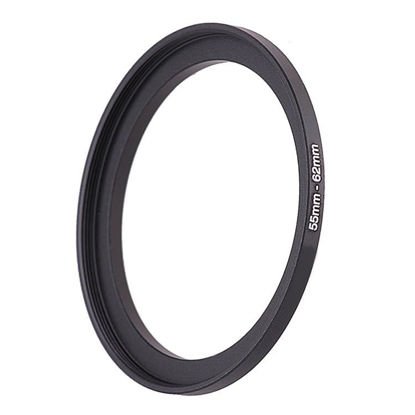 Picture of 55mm Lens to 62mm Camera Lens Adapter,55mm to 62mm Filter Step up Ring Adapter Ring,Compatible with All 62mm UV,CPL,ND,Lens Hood,Threaded Lens ect.