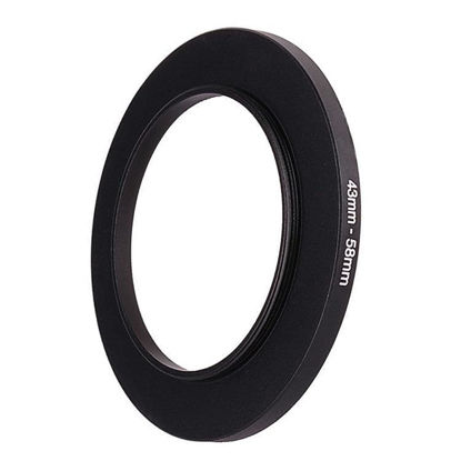 Picture of 43mm Lens to 58mm Camera Lens Adapter,43mm to 58mm Filter Step up Ring Adapter Ring,Compatible with All 58mm UV,CPL,ND,Lens Hood,Threaded Lens ect.