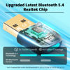 Picture of Hakimonoe Upgraded Bluetooth 5.4 USB Adapter for PC Laptop, Wireless Transmitter Dongle for Windows 11 10 8.1 7 Desktop Computer Bluetooth Headset Headphones Speaker Keyboard Mice Printer, Plug n Play