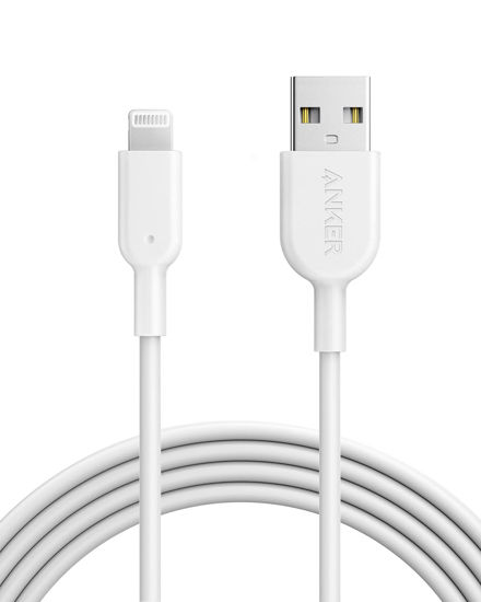 Picture of ANKER Powerline II Lightning Cable, [6ft MFi Certified] USB Charging/Sync Lightning Cord Compatible with iPhone SE 11 11 Pro 11 Pro Max Xs MAX XR X 8 7 6S 6 5, iPad and More