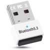 Picture of GAROGYI USB Bluetooth 5.3 Adapter for PC Supports Windows 11/10/8.1/7,Plug &Play For Win11/10, Mini 5.3+EDR Bluetooth Dongle Receiver&Transmitter for PC,Laptop,Keyboard,Mouse,Headsets,Speakers (White)