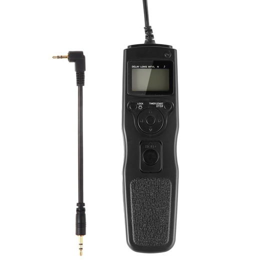 Picture of Hersmay LCD Timer Shutter Release Camera Remote Control For Canon EOS 2000D 1300D 70D 77D 80D 90D EOS R R6 Mark II R6 R7 R8 R10 RP R100 M5 M6 Mark II Rebel T7 T6 T5 T8i T7i T6i T6s T5i T4i SL3 SL2 SL1