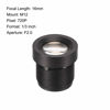 Picture of uxcell CCTV Camera Len 16mm Focal Length 720P F2.0 1/3 Inch Wide Angle for CCD Camera